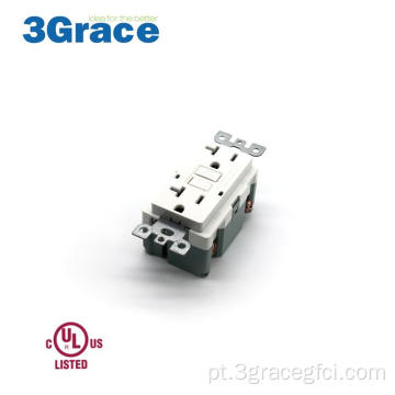 20-AMP 125V Decorator resistente a autoteste de autoteste de GFCI